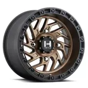 15x8 Hostile UTV H116 Jigsaw Matte Bronze W/Black Ring Wheel 4x156 (0mm)