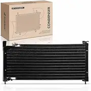 A-Premium Condenser Replacement for Honda Civic CRX 1988-1991 A/C, 1.5L 1.6L, without Receiver Drier, with Bracket