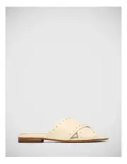[Wittner] Connie Leather Slide in Ivory