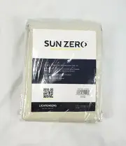 Sun Zero Pearl Saxon Grommet-Top Curtain Panel, 54"x63"