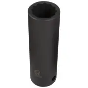Sunex 267215 1/2" Drive 12-Pt 15mm Deep Impact Socket, Black Phosphate Finish