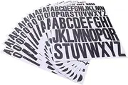 COHEALI 10 Sheets Self Adhesive Letter Stickers Alphabet Decals for Mailbox Windows DIY Crafts Durable Convenient Practical for Home and Business Use