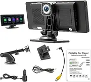 Wireless Car Stereo with Multimedia Player Provides Reverse Rear View Portable Bluetooth Car ABS Bluebooth for Cars