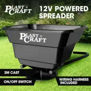PLANTCRAFT Spreader ATV Ride on Mower Seed Fertiliser 36kg 30L 12V Lawn Lime