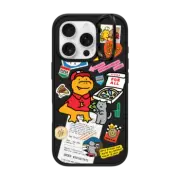 iPhone 16 Pro Impact Ring Stand Case MagSafe Compatible Cutest Pizza Boy