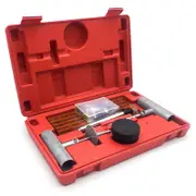 52PCS Tyre Puncture Repair Kit Recovery Tool Plugs Tube 4WD Heavy Duty