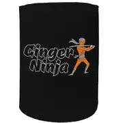 Alcohol Stubby Holder - Ginger Ninja - Funny Novelty Birthday Gift Joke Beer Can Bottle Coolie