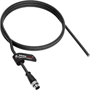 M12 A-Code 8 Pin Male to Open End Power I/O Cable Cat6a High-Flex Shielded for Cognex Keyence Basler Industrial Automation Fieldbus Module 3.3ft