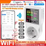 WiFi Energy Meter Electric Digital Power Frequency Socket Remote Switch Watmeter