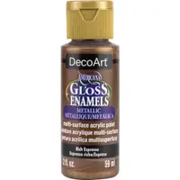 在飛比找蝦皮購物優惠-DecoArt 濃烈咖啡色 59 ml Gloss Enam