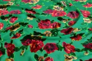 2.2 yd/ Vintage Mulberry Silk velvet Devore fabric Luxury Uzbek Oriental cloth