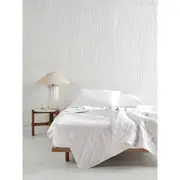 Linen House 300GSM Kind Cotton Bedding Quilt Room Bed Cover Protector White