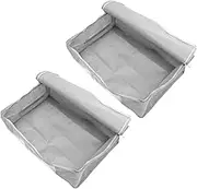 2pcs Comforter Bag Quilt Storage Organizer Large Capacity Window Nonwoven Foldable Home Storage