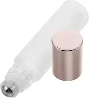 EXQUIMEUBLE Travel Perfume Roller Bottle Elegant Frosted Container for Essential Oils Fragrances Stylish Perfume Holder for Travel Toiletries Go Use