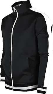 SCREENSHOT Screenshotbrand Mens Hip Hop Premium Slim Track Jacket - Side Taping
