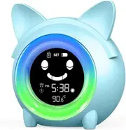 Sleep Trainer Time to Wake Alarm Clock with Wake Up Light, Sound Machine, Night Light, Thermometer, and NAP Timer
