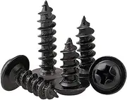 200PCS M1.2 * 3/4/5mm Black Cross Round Head with Self-Tapping Screws(5mm)