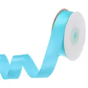 Light Blue Satin Ribbon 25 Yards 0.79" Wide Polyester Fabric Ribbon Decoration