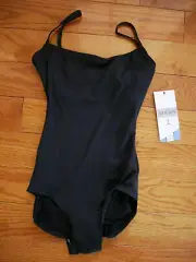 Danskin Women's Camisole Leotard XS NEW Black