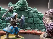 Hand Painted Dwarf Halfling Cleric Fighter Paladin dnd fantasy miniature