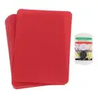 8Pcs Iron on Patches with Sewing Kit 4.9"x3.7" Patches for Clothes Red