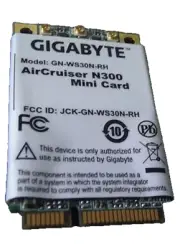 *NEW* Gigabyte GN-WS30N-RH Wireless 802.11b/g/n 2.4GHz 300Mbps MiniPCIe Card