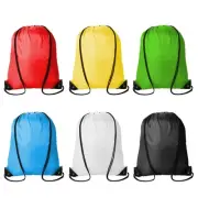 6 Pack Drawstring Backpacks Cinch Sack Pack for Trip Gym Sports Party Bags