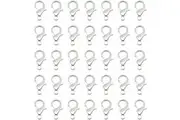 100pcs Silver Necklace Bracelet Keyring Swivel Parrot Lobster Clasp Hooks Clips Findings