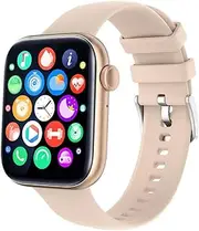 AooDen Smart Watch Women(Answer/Make Calls), 2022 Newest 1.8'' Bluetooth for Android iPhones, 5ATM Waterproof Outdoor Fitness Tracker with AI Voice/Heart Rate/SpO2/Sleep Monitor, Smartwatch Pink