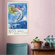 Paint by Numbers for Adults Marc Chagall《Nice Soleil Flowers》 Adults Paint Kits Canvas Gifts Arts Crafts for Home Decor