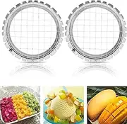 2PCS Egg Chopper Egg Slicer - Upgraded Fruit Salads Cuter Potato Cutter Hard Boiled Egg Slicers Fruit Cube
