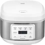 Panasonic 8 Cup Rice And Multi Cooker White/Silver