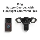 All-New Battery Doorbell with Floodlight Cam Wired plus (Black)