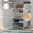 2024 Door Cube DIY Shoe Cabinet Rack Storage Portable Stackable Organiser Stand