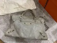 在飛比找旋轉拍賣優惠-（二手）Balenciaga 巴黎世家 City bag 淺