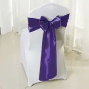 Traderight 50x Table Runners Coloured Satin Chair Sashes Covers Wedding Fabric Decoration