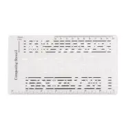 Composer Template Sheet Music Drawing Sheet Ruler Dual Scales Curve Ruler PP ...