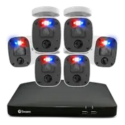 Home 6 Camera 8 Channel 4K Ultra HD DVR 2TB HDD Security System with Mic