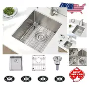 15x17 Inch Stainless Steel Undermount Bar Sink with Brushed Nickel Finish