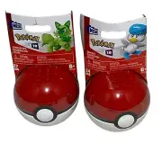 (2) Pokemon MEGA Construx Paldea Starters Sprigatito 27 Pcs. & Quaxly 24 Pcs.