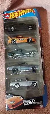 Hot Wheels Fast & Furious 5 Pack Charger, Supra, Mustang, Chevelle, Aston Martin