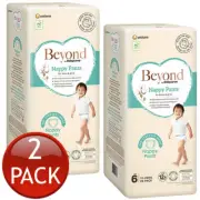 2 x Babylove Beyond Nappy Pants Size 6 Junior 15-25Kg Unisex Nappies Pad 26 Pack