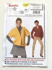 Burda 7585 Jacket Sizes: 8-10-12-14-16-18-20