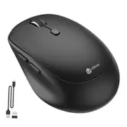 Wireless Mouse, MD165 Dual Mode Wireless Mouse, Bluetooth Type-C Rechargeable