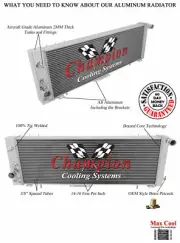SubZero Champion 2 Row All Aluminum Radiator for 1984 - 1990 Jeep Wagoneer (for: Jeep)