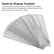 20pcs Eyebrow Template Ruler Measuring Foldable Eyebrow Stencil Microblading CHW