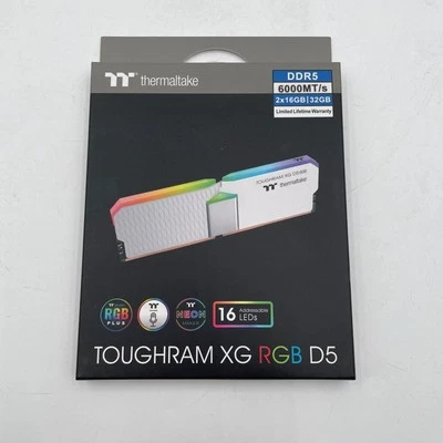 Thermaltake TOUGHRAM XG RGB D5 White 32GB (2x16GB) DDR5 RG34D516GX2-6000C36B