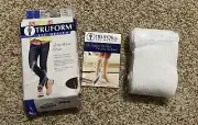 Truform Compression Socks, 20-30 mmHg Men’s Gym Socks White Size Small