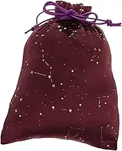 VALICLUD Sky Card Bag Drawstring Coin Candy Goodie Bag Card Storage Pouch Velvet Drawstring Pouch Flannel Purple