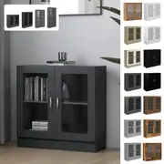 Vitrine Cabinet Engineered Wood Standing Shelf Multi Colours/Sizes vidaXL